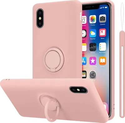 Produktbild von Cadorabo Hülle für Apple iPhone X / XS Schutz Hülle in Rosa Handyhülle TPU Etui Case Cover