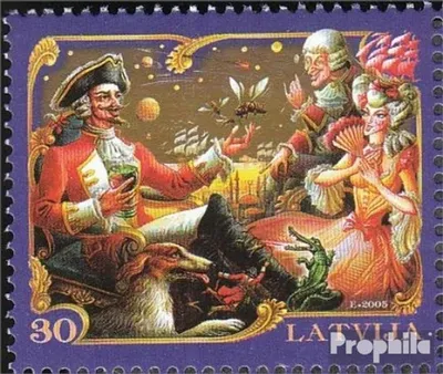 Produktbild von Briefmarken Lettland 2005 Mi 634 (kompl.Ausg.) postfrisch Münchhausen