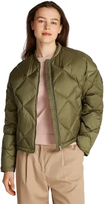 Productafbeelding van Tommy Hilfiger dames bomberjas, casual, gewatteerd, groen (Utility Oli)