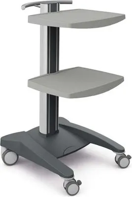 Produktbild von Haeberle fuego Basiswagen mit 2 ABS-Ablageplatten, Dekorstreifen Farbe:grau