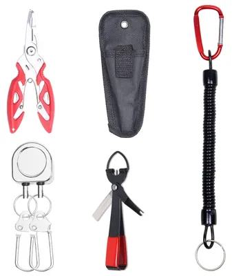 Productafbeelding van Vissersaccessoireset - Inclusief kniptang, knoopgereedschap en lanyard