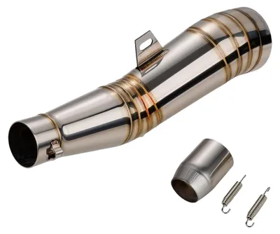 Zdjęcie produktu dla Uniwersalny tłumik do motocykla, średnica 51 mm, stal nierdzewna