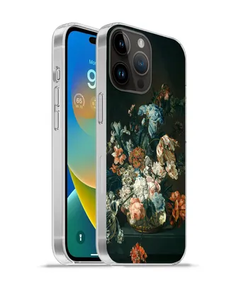 Produktbild von MuchoWow® Handyhülle Schutzhülle Hülle für Apple iPhone 14 Pro - Softcase Stilleben mit Blumen - Alte Meister - Kunst Silikon Softcase Handy Hülle - Umschlag