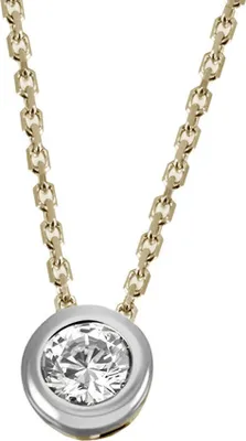 Produktbild von Goldmaid Anhänger mit Kette 375/- Gold 45cm mehrfarbig Brillant weiß 149350006