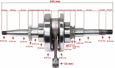 Immagine prodotto di Albero Motore Gy6-50 4T 22Z