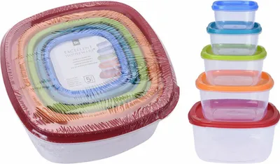 Zdjęcie produktu dla Pudełka do przechowywania Zestaw 5 pudełek do przechowywania
