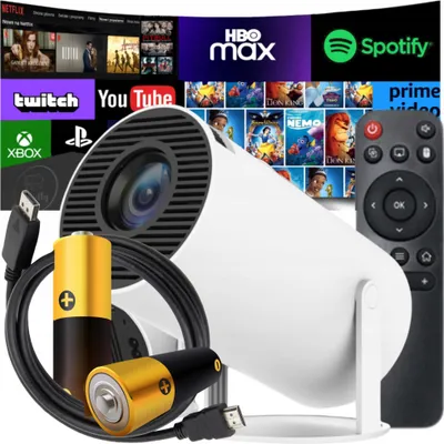 Produktbild von Projektor Hy300 Pro 4K Wifi Smart Android Tv 130 Zoll Filme Spiele Präsentationen