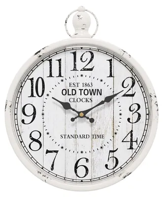 Produktbild von Omgoods – Retro-Wanduhren im antiken Stil – 23,6 x 30 cm. Dezente Dekoration für Küche und Büro