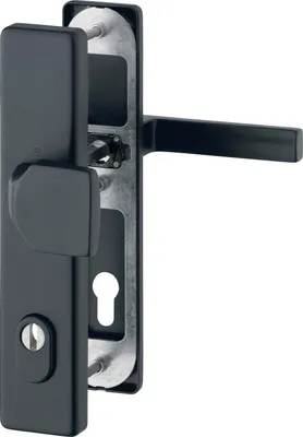 Produktbild von HOPPE Sicherheits-Wechselgarnitur AUSTIN PZ 88, Türstärke 62-67 mm, schwarz ÖNORM
