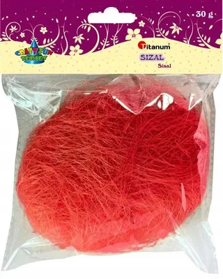 Produktbild von Titanum Sisalgras 30g rosa für Bastelarbeiten