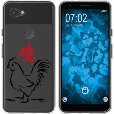 Produktbild von PhoneNatic Case kompatibel mit Google Pixel 3a Silikon-Hülle Tierkreis Chinesisch M10