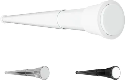 Immagine prodotto di Asta per tenda da doccia - Asta telescopica - Arredamento bagno - Installazione senza foratura - 70-110 cm - Bianco