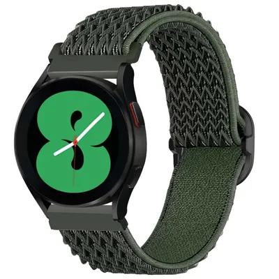Produktbild von imoshion Elastisches Nylonarmband - Universelle 20 mm Anschluss - Dunkelgrün