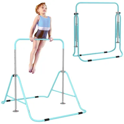Image de Barre fixe de gymnastique pour enfants pliante hauteur ršŠglable de 88 š€ 128 cm vert