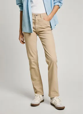 Produktbild von Pepe Jeans High Rise Slim Tessa Hosen Beige 31 / 30 Frau Beige 31