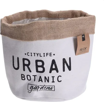 Produktbild von Jutesack Übertopf Blumentopf Deko Textil Pflanztopf