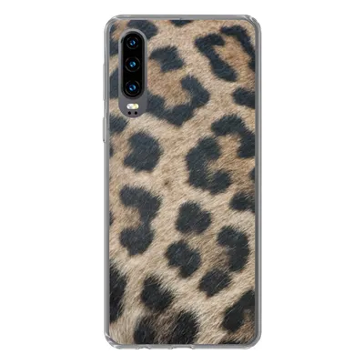 Produktbild von MuchoWow® Handyhülle Schutzhülle Hülle für Huawei P30 Leopardenmuster Silikon Softcase Handy Hülle - Kartenbesitzer