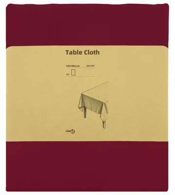 Produktbild von vidaXL Tischdecke 5 stk. Rechteckig Weinrot 140 x 200 cm Polyester
