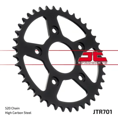Produktbild von JTSPROCKETS Kettenrad JTR701.38 Hinten für CAGIVA MOTORCYCLES 125 Kohlenstoffstahl