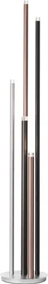 Produktbild von BRILLIANT Standleuchte, 5-flammig Cembalo silber IP20  22 Watt dimmbar LED integriert