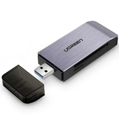 Produktbild von Ugreen 50541, CF, CF Typ II, MMC, MMCmicro, MS PRO, MS Pro-HG, MS XC-HG Duo, Speicherstick (MS), MicroSD..., Stahl, 5000 Mbit/s, USB 3.2 Gen 1 (3.1 Gen 1)