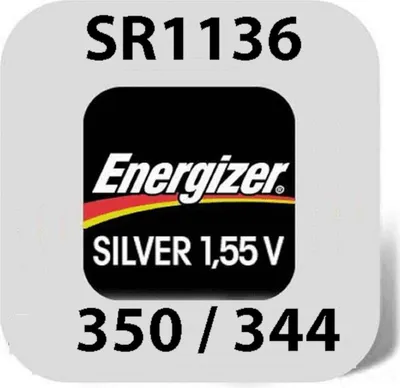 Produktbild von Energizer Uhrenbatterie 344/350 SR42/SR1136SW E001092106 Uhrenknopfzelle 1,55V Silberoxid in 1er-Miniblister E001092106