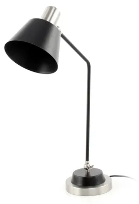 Immagine prodotto di Lampada da tavolo Triumph in metallo nero e argento