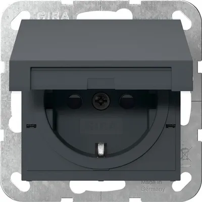Immagine prodotto di Presa KD 55 antracite - Contatto di protezione della presa 475428