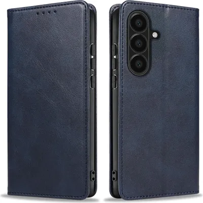 Produktbild von Handyhülle für Samsung Galaxy A57 5G Kunstleder Flip Cover Hülle Handytasche Case Kartenfach Farbe: Blau