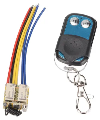Obrázek produktu pro Mini RF, 2kanálový reléový spínač, 433 MHz, DC 3,7-12 V, bezdrátový vysílač a přijímač pro domácí použití