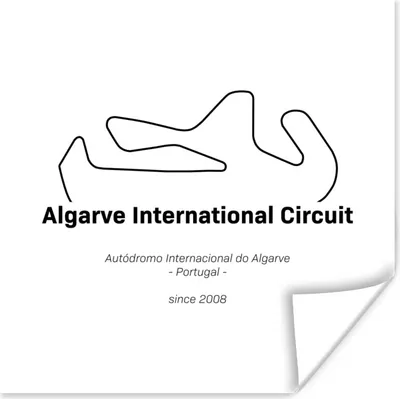 Produktbild von MuchoWow® Poster Formel 1 - Rennstrecke von Portimao 50x50 cm - Wohnzimmerdekoration