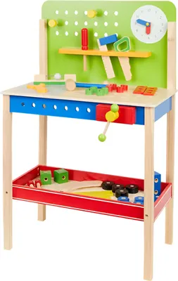 Obrázek produktu pro Dřevěný kutilský stoleček s vybavením