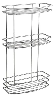Produktbild von Aqualine CHROM LINE Duschablage, 3 Etagen, Chrom