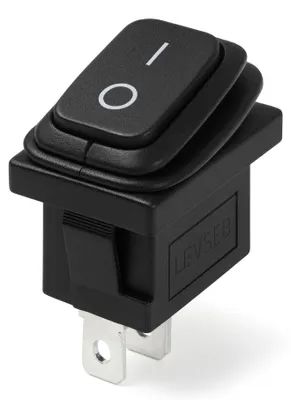 Immagine prodotto di Interruttore a bilanciere impermeabile IP65 250 V 6 A CA/CC, KCD1  19 x 13 mm, 2 pin ON/OFF