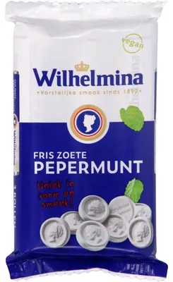 Produktbild von Wilhelmina Pepermunt 120g – Frische Pfefferminzbonbons, klassischer Geschmack