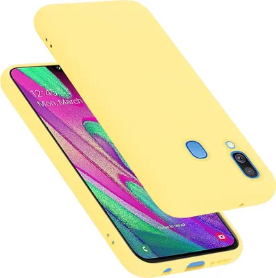 Image de Cadorabo Housse pour Samsung Galaxy A40 Housse en jaune Housse pour portable Case Cover TPU Etui