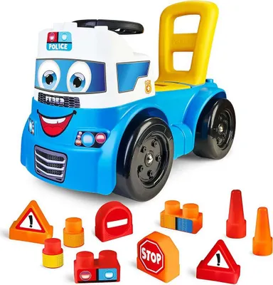 Immagine prodotto di Feber Jeździk Pchacz Chodzik Samochód Policja Schowek 3w1