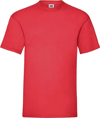 Immagine prodotto di Fruit of the Loom 61-036-0 | Maglietta da uomo Valueweight - Colore: Rosso - Taglia: XXL