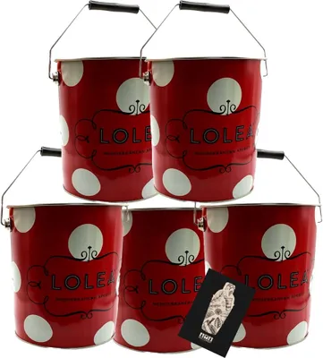 Produktbild von Lolea Sangria No.1 5er-Set Kühler Flaschenkühler mit Henkel 5 x Eiskühler mit Griff in Rot