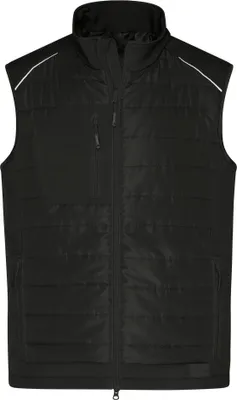 Produktbild von Softshellweste im attraktiven Materialmix black/black, Gr. 3XL