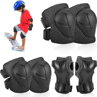 Image de Hejo Enfants Protections Inline Set Genouillères Coudières Patins à roulettes Protection
