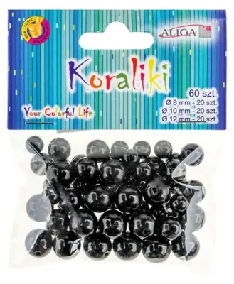 Zdjęcie produktu dla Koraliki plastikowe 60szt - Aliga