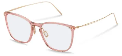 Produktbild von Rodenstock Quadratisch Azetat Brillen in Rose, Gold für Damen, Brille mit Sehstä