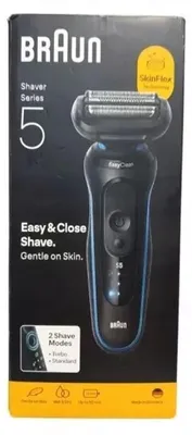 Zdjęcie produktu dla Braun Series 5 52-B1000s, Golarka foliowa, Czarny, Przyciski, Intensywny, Normalny, Bateria, Litowo-jonowa (Li-Ion)