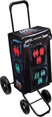 Produktbild von James Einkaufstrolley - AMPELPAERCHEN - stabiler Einkaufswagen mit individuellem Design - mehrfarbig: bunt in Ausführung: Quattro-4Raeder