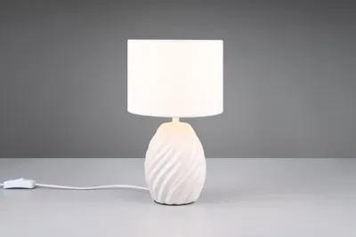 Immagine prodotto di Lampada da tavolo in Vetroceramica MELVA bianca 1xE14x40W Vetroceramica / gesso dimensioni: 31x18x18 cm IP20 RL