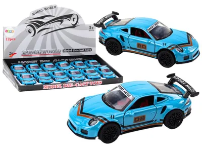 Immagine prodotto di Auto sportiva 1:32 Figura Blu Spoiler Metallo