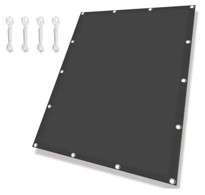 Produktbild von Sonnensegel, 250x300 cm - Wasserabweisend und mit 98% UV-Schutz - Dunkelgrau