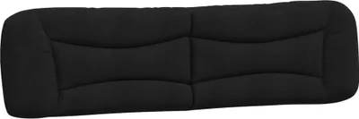Produktbild von vidaXL Kopfteil-Kissen "Hvar" Schwarz 200 cm Stoff