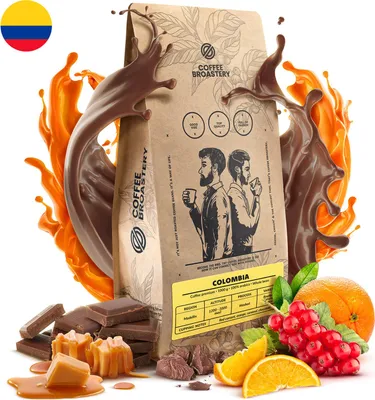 Produktbild von Coffee Broastery - Kaffeebohnen Colombia Medellin 1kg - Frisch Geröstet - Spezialitäten Kaffee - 100% Arabica - Mittelhelle Röstung - Ganze Bohne